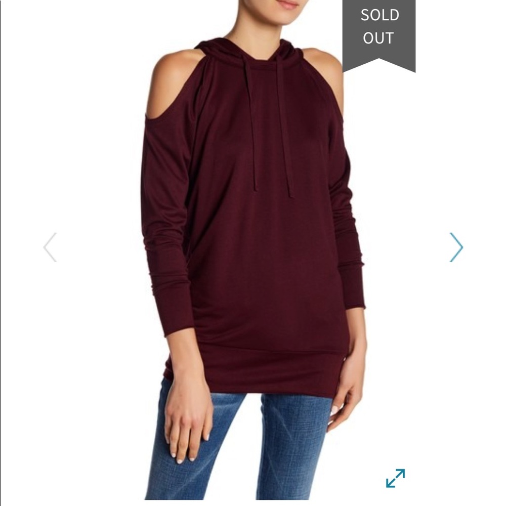 Gypsies and Moondust Cold Shoulder Hoodie